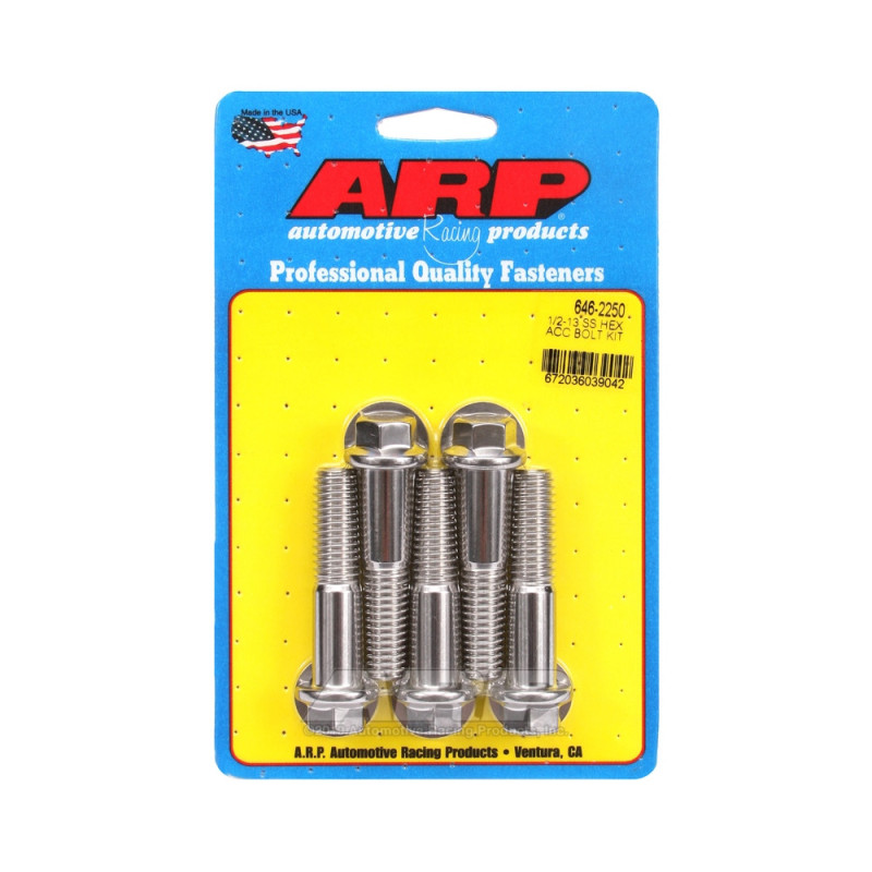 Șuruburi și piulițe universale ARP 1/2-13 – Șuruburi hexagonale din oțel inoxidabil x5 - ARP-646-2250 - 646-2250 - 3666618194097